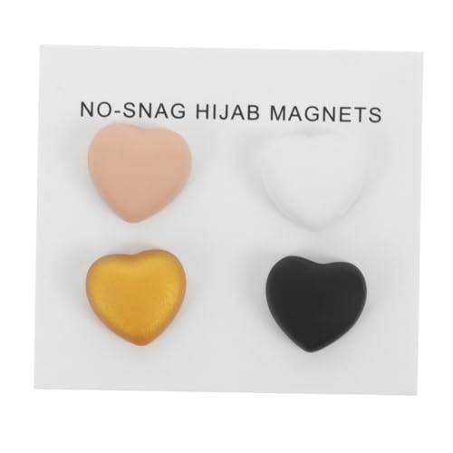 LIFKOME 4 Sets Magnetische Schalschnalle Wiederverwendbare Magnetnadel Kompakter Schalmagnet Professioneller Schalmagnet Schals Magnetnadelknöpfe Hijab Knopf Kompakte Hijab von LIFKOME