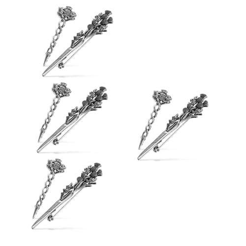 LIFKOME 4 Sets Schottische Broschen Für Herren Und Damen Im Vintage-stil Broschenclips Für Strickjacken Dekorative Kragen 2 Stück * 4 von LIFKOME