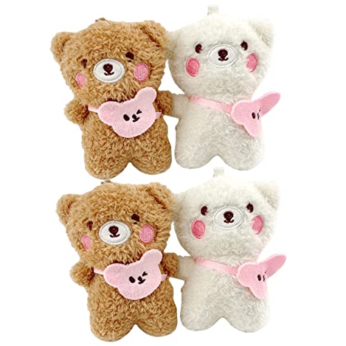 LIFKOME Bezaubernder Plüschbär-schlüsselanhänger Taschenanhänger Auto-schlüsselanhänger Damen Ästhetischer Mini-bär Geldbörsenanhänger Schlüsselanhänger für Frauen von LIFKOME