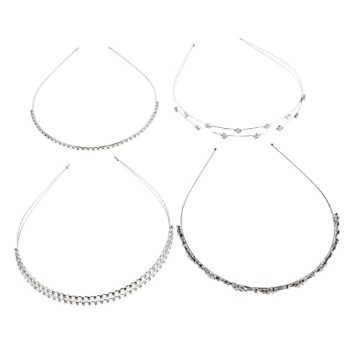 LIFKOME 4stücke Teiliges Braut Haarschmuck Mit Funkelnden Wassersteinen Haarkränze Für Hochzeiten Und Partys Romantischer Kopfschmuck Für Damen Stilvolle Haaraccessoires von LIFKOME