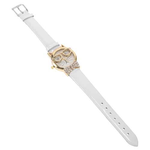LIFKOME 4stücke Cartoon Armbanduhr Für Mit Katzenmotiv Lustige Damenarmbanduhr Mit Verstellbarem Band Und Dekorativem Design Für Alltag Und Besondere Anlässe von LIFKOME