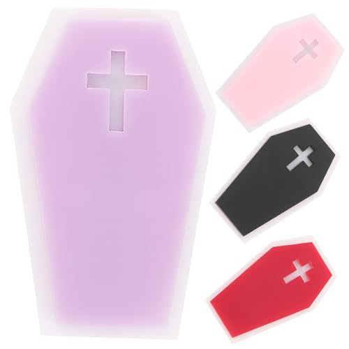 LIFKOME 4 Stück Sargform Haarspangen Gothic Dekorative Spangen Für Halloween-partys Leicht Und Einfach Zu Tragen von LIFKOME