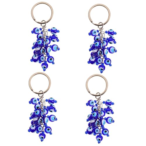 LIFKOME 4 Stücke Bösen Blick Schlüsselbund Schlüsselbund Schlüssel Kette Für Schlüssel Tür Schlüssel Dekorationen von LIFKOME