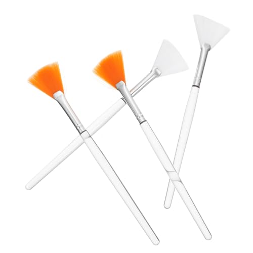 LIFKOME 4 Stück Flexible Gesichtsmaske Pinsel Weich Langlebig Leicht für Make up Peel masken Wiederverwendbar Kompakt Tragbar für Zuhause und Professionelle Kosmetik anwendung von LIFKOME