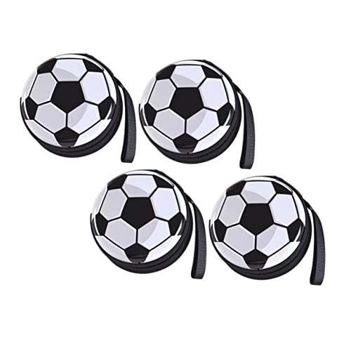 LIFKOME 4 Stück Fußball Kinder Geldbörse Kinder-Cartoon-Brieftasche Münztüten süssigkeiten fussballdeko Fußball-Wechseltasche kreative Münztüte Weißblech von LIFKOME