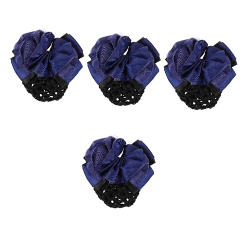 LIFKOME 4stücke Damen Haarnetz Haarklammer Für Dutt Elastische Haarspange Für Dünnes Und Dickes Haar Elegantes Accessoire Für Arbeit Und Freizeit Vielseitig Einsetzbar von LIFKOME