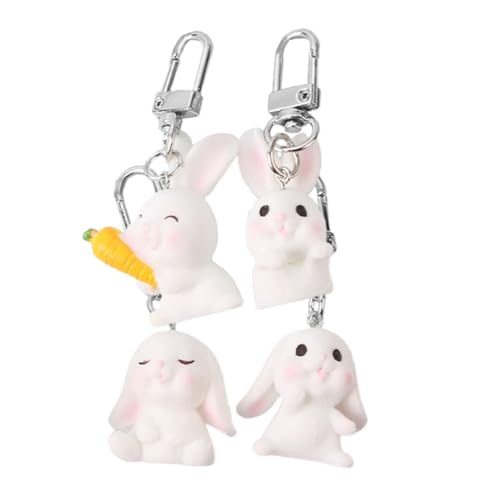 LIFKOME 4stücke Niedliche Kaninchen Schlüsselanhänger Stilvolle Charms Für Taschen Rucksäcke Und Autoschlüssel Geschenkidee Für Ostern Geburtstage Und Besondere Anlässe von LIFKOME