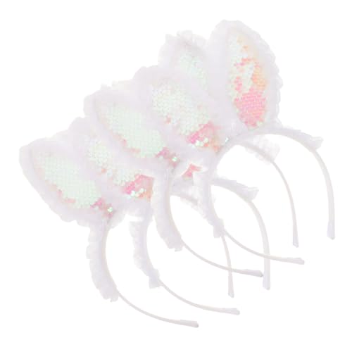 LIFKOME Stirnbänder mit Hasenohren für Frauen Jungen und Mädchen Stirnband mit Hasenohren Stirnband für Erwachsene Cosplay-kopfbedeckung von LIFKOME