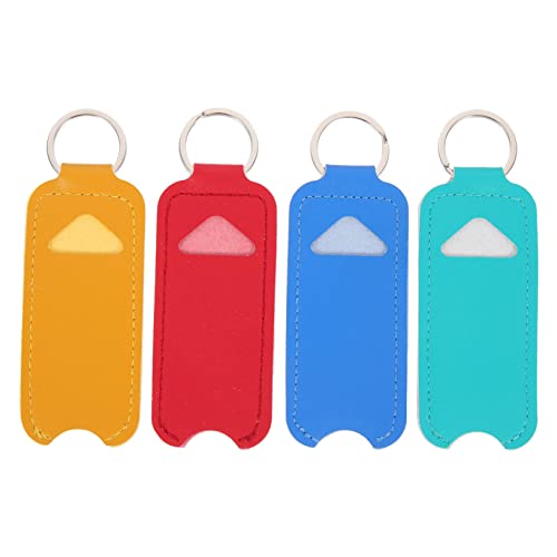 LIFKOME 4stücke Pu Lippenstift Aufbewahrungstasche Tragbarer Schlüsselanhänger Lip Balm Und Leicht Für Und Unterwegs von LIFKOME
