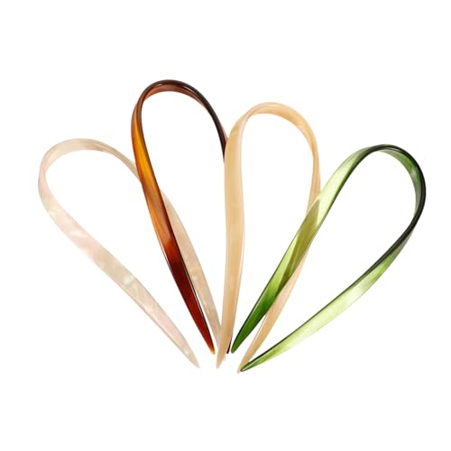 LIFKOME 4 Stück Minimalistische U förmige Haargabel Französische Haarnadeln für Damen und Mädchen Glatte Oberfläche Vielseitige Haarknoten accessoires für Alltag Hochzeit und Besondere von LIFKOME