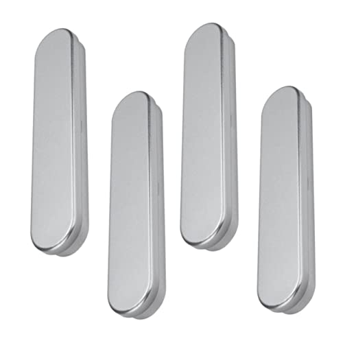 LIFKOME 4 Stück Multifunktionale Blechdose Federmäppchen Langlebige Rechteckige Stiftebox aus Silberblech Kompakte Aufbewahrungsbox für Schule und Büro Schreibwaren Organizer Teilig von LIFKOME