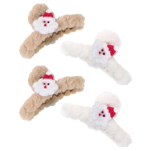 LIFKOME 4stücke Große Flauschige Haarspangen Für Damen Niedliche Krallenclips Für Lockiges Haar Rutschfestes Design Weihnachtsgeschenk Und Vielseitige Haarschmuck-accessoires von LIFKOME