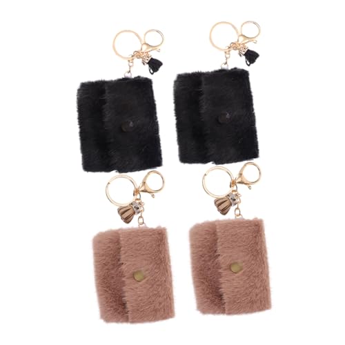 LIFKOME 4stücke Mini Geldbörse Mit Schlüsselanhänger Kleine Süße Kosmetiktasche Für Münzen Karten Und Schlüssel Für Und Mädchen Vielseitig Einsetzbar von LIFKOME