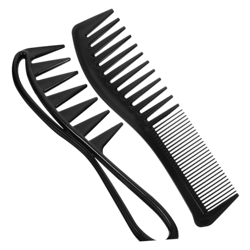 LIFKOME 4 Stück Professionelles Teiliges Friseurkamm Set mit Breiten Zähnen Vielseitige Stylingkämme zum Entwirren und Formen für Männer Barber Salon und Familiengebrauch Langlebige von LIFKOME