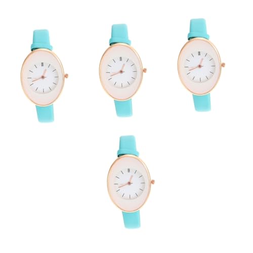 LIFKOME 4stücke Stylische Damen Armbanduhr Mit Verstellbarem Lederarmband Elegante Freizeit-quarzuhr Für Alltag Und Outdoor-aktivitäten von LIFKOME