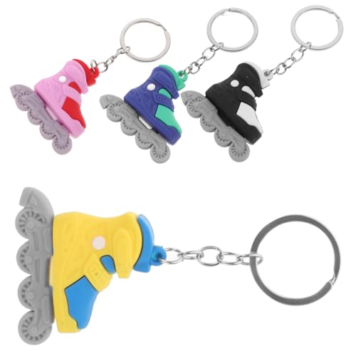 LIFKOME PVC-rollschuh-schlüsselanhänger 4er-Pack Dekorative Geeignet Für Rucksack Tasche Lesezeichen von LIFKOME