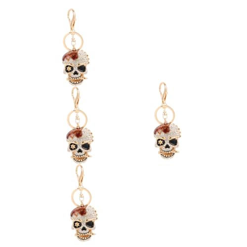 LIFKOME 4stücke Rhinestone Skull Schlüsselanhänger Aus Kreatives Design Für Taschen Und Schlüssel Leicht Langlebig Einzigartig Und Vielseitig Einsetzbar Für Schmuckliebhaber von LIFKOME