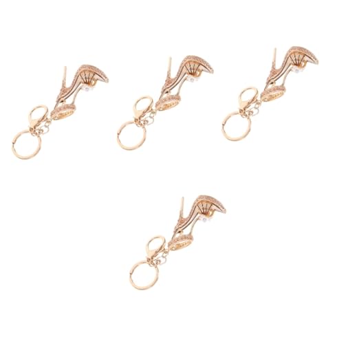 LIFKOME 4 Stücke Schuh Schlüsselanhänger High Heel Schuh Strass Metall Charme ' Geldbörse Handtasche von LIFKOME