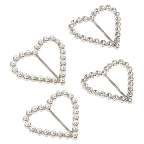 LIFKOME 4 Stück T Shirt Clips Ring Strass Schal Clip Strass Schal Ring Clip Schal Schnalle Damenbekleidung Accessoires Halstuch Verschluss Clips Für Den Täglichen Gebrauch Schal von LIFKOME