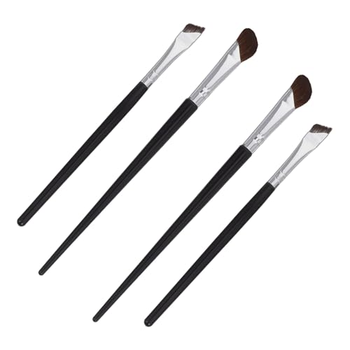 LIFKOME 4 Stück Teiliges Abgewinkelte Augen make up Pinsel Präzise Eyeliner Konturierungspinsel Sanftes Material Langlebig für Professionelles Augen make up und Präzise Brauenkonturierung von LIFKOME