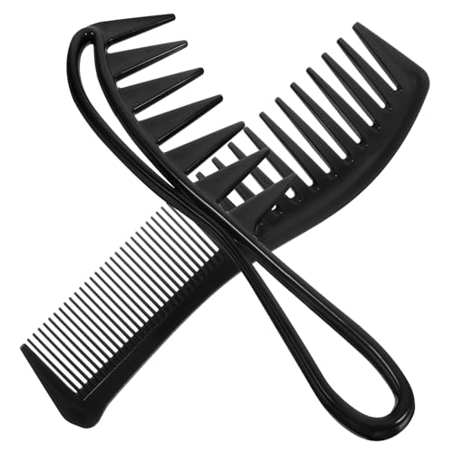 LIFKOME 4 Stück Teiliges Haarkamm set mit Breiten Zähnen Langlebige Plastikfriseurkämme zum Entwirren und Styling Geeignet für Männer und Frauen Professionelles Salon von LIFKOME