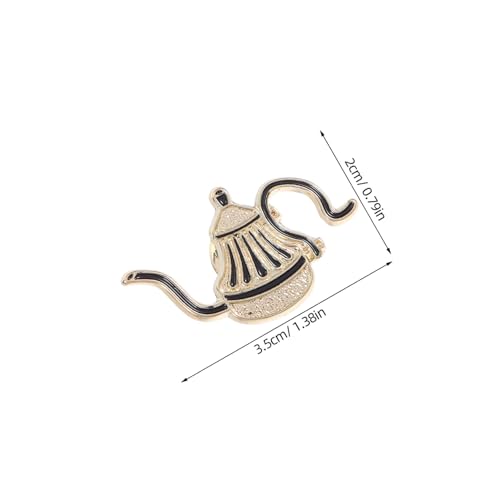 LIFKOME 4 Stück Teiliges Kaffeekannen Anstecknadeln Metallbroschen Handbrühkanne Design Bunte Emaille Pins für Kaffeeliebhaber Rucksack Deko für Teens Mädchen Jungen von LIFKOME