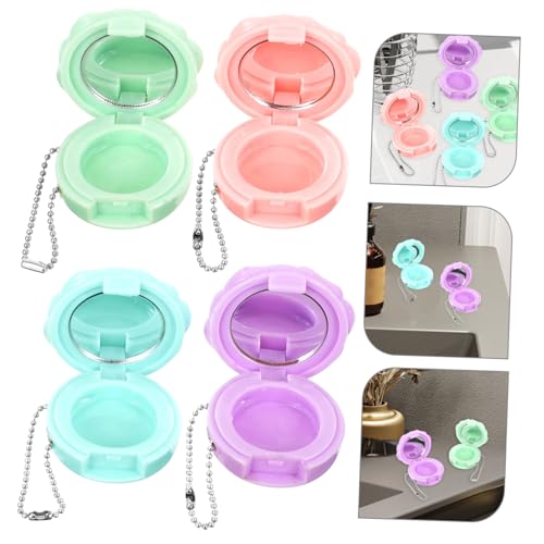 LIFKOME 4 Stück Teiliges Leere Kompakte Kosmetikbehälter für Lippenstift und Lidschatten Nachfüllbare Make up Döschen in Pastellfarben Kleiner Stabiler Schminkbehälter für Reisen und LIFKOME 4 Stück Teiliges Leere Kompakte Kosmetikbehälter für Lippenstift und Lidschatten Nachfüllbare Make up Döschen in Pastellfarben Kleiner Stabiler Schminkbehälter für Reisen und von LIFKOME