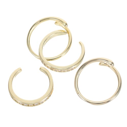 LIFKOME 4 Stück Verstellbare Zehenringe für Frauen Offenes Design mit Funkelnden Strasssteinen Glatte Oberfläche Leichtes Fußschmuck-set für Sommer Strand und Alltag LIFKOME 4 Stück Verstellbare Zehenringe für Frauen Offenes Design mit Funkelnden Strasssteinen Glatte Oberfläche Leichtes Fußschmuck-set für Sommer Strand und Alltag von LIFKOME