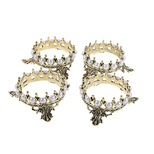 LIFKOME 4 Stück Vintage Nagelstift Halter mit Perlenbesatz Stabiler Pinsel Organizer für Nagelkunst und Make-up Vielseitiger Stifthalter für Maniküre Zubehör Eleganter Kosmetik von LIFKOME