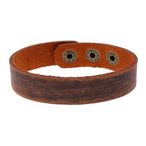 LIFKOME 4 Stück Unisex Lederarmband 1,6cm Selbstgemacht Handgelenkskette Einfaches Design Atmungsaktiv für Paare und Studentenliebhaber von LIFKOME