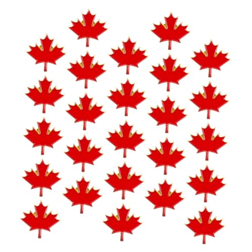 LIFKOME 40 Stück Ahornblatt Brosche Anstecknadel Metall Abzeichen für Tag Vielseitige Anstecknadeln für Schals Pullover und Mäntel Langlebig und Robust für Besondere Anlässe von LIFKOME