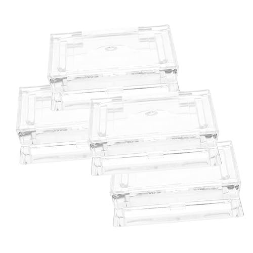 LIFKOME 4Stücke Wiederverwendbare Lidschatten Paletten Leere Quadratische Kosmetikpfannen für Lippenbalsam und Make Up Transparente Boxen für Kosmetikaufbewahrung von LIFKOME