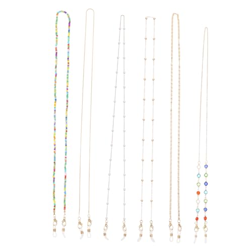 LIFKOME 4er-set – Verlorene Kette Für Brillen Stilvolles Sonnenbrillenband Nicht Maskengebundene Kette Modisches Brillenband 6 Stück X 4 von LIFKOME