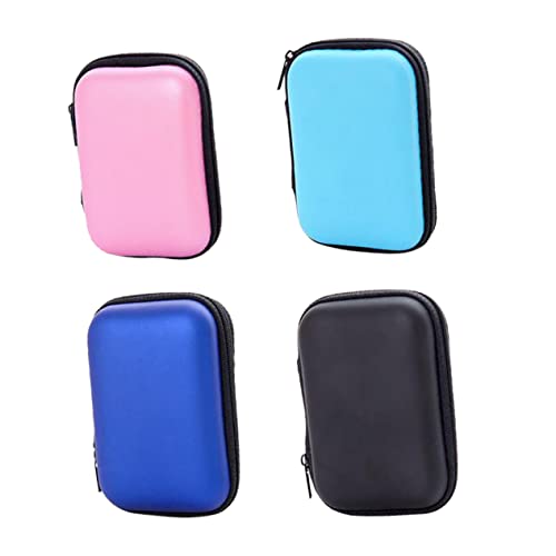 LIFKOME 4stücke Rechteckige Geldbörse Tragbare Münztasche Verschleißfeste Kordeltasche Zufällige Farbe Leicht Und Praktisch Für Kleingeld Kabel Und Uhrenarmbänder von LIFKOME