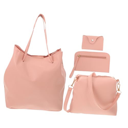 LIFKOME 4stücke Teiliges Damen Handtaschen Set Pu Große Kapazität Umhängetaschen Eleganter Schultertasche Und Clutch Für Alltag Und Besondere Anlässe von LIFKOME