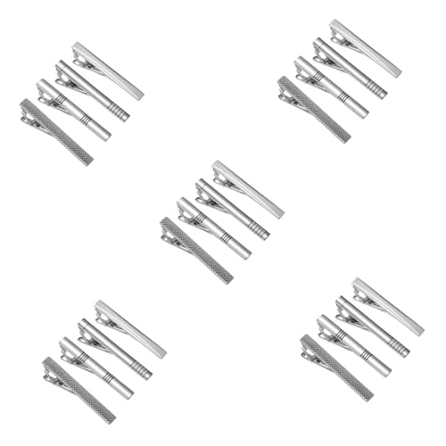 LIFKOME 5 Sätze Krawattenklammern Krawattenverschluss Schnalle Clip Krawattennadel Dekorative Krawattenklammer Anzug Krawattenklammer Punkzubehör Hemd Krawattenklammer Kupfer 4 Stück * 5 von LIFKOME