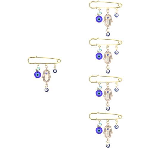 LIFKOME 5 Stück Dämonenauge Brosche Broschenschnalle mit bösem Blick blick broschen Pullover-Anstecknadel Stellnadel Schal Brosche Schal Reversnadel Legierung von LIFKOME