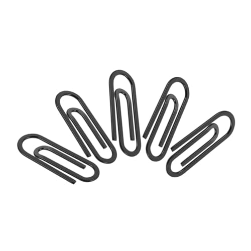 LIFKOME 5 Stück Edelstahl Geldclips Design Langlebiger Kartenhalter für Geldscheine Kreditkarten Minimalistischer Geldbörsen-Organizer Vielseitig Verwendbar Schwarzer Metallclip von LIFKOME