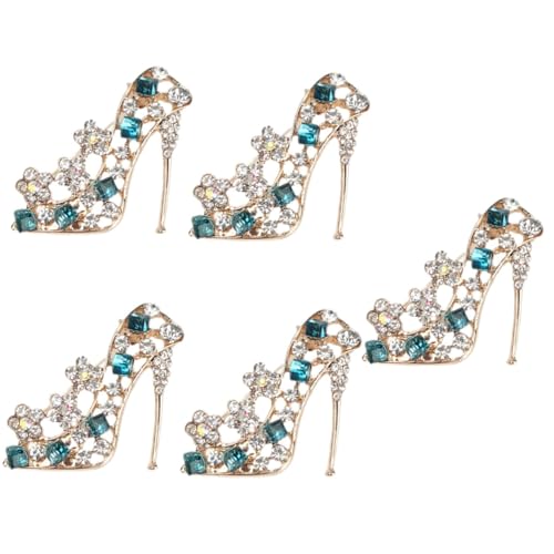 LIFKOME 5 Stück High Heels Brosche abstecknadeln damengeschenke Abendkleid Brosche Mode Schmuck Jacken Brosche Anstecknadel für Kleidung Frauen Broschennadeln mit hohem Absatz Legierung von LIFKOME