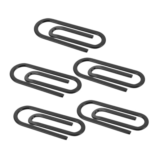 LIFKOME 5 Stück Metall Geldklammern Cash Clip Kartenhalter Edelstahl Schwarz für Herren Minimalistische Fronttasche Kleine Geldscheinklammer Reisegeeignet Geschenk von LIFKOME