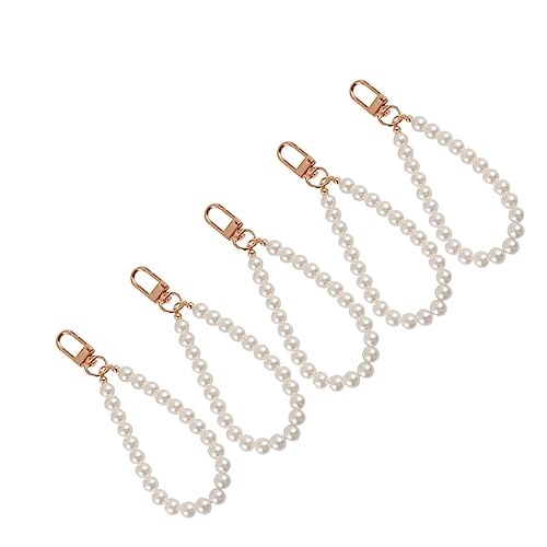 LIFKOME 5stücke Telefon-lanyard Abnehmbar Mit Perlenanhänger Schlüssel Kette Kurzes Handy Seil Handschlaufe Schützender Seeve-anhänger Für Büro Schule Reisen von LIFKOME