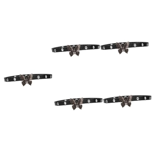 LIFKOME 5 Stück Schmetterlingskragen Halsketten Choker Requisiten Punk Damen von LIFKOME