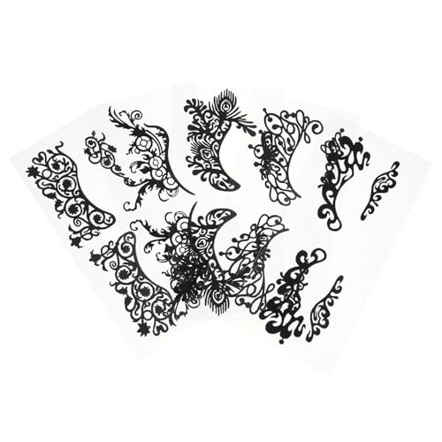 LIFKOME 5 Stück Teiliges Augensticker mit Spitzen Design Wasserfeste Temporäre Eyeliner Aufkleber für Karneval Maskerade Halloween und Kostümparty Hautfreundlich und Einfach Anzubringen von LIFKOME