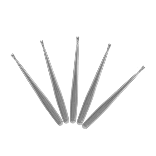 LIFKOME 5 Stück Teiliges Edelstahl Nagelhautschieber mit Gabel für Präzise Nagelhautentfernung Maniküre Pediküre Ergonomisch Poliert Kompakt Tragbar für Hauttypen von LIFKOME
