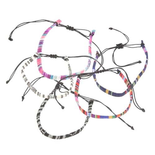 LIFKOME 5stücke Handgefertigte Armbänder Für Männer Böhmen-armbänder Aus Herrenarmbänder Mit Einzigartigem Design Strapazierfähige Fußkettchen Lässiger Stil Für Sommer von LIFKOME