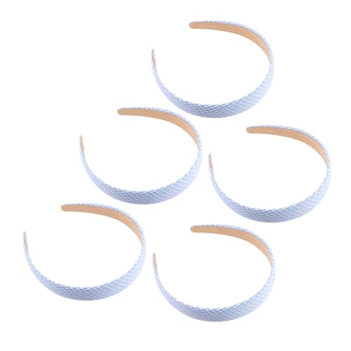 LIFKOME 5 Stück Teiliges Kariertes Haarschmuck Mädchen Modische Haarreifen aus Langlebigem Material Farbbeständig Vielseitig für Sport Outdoor Partys und Alltag Geeignet von LIFKOME