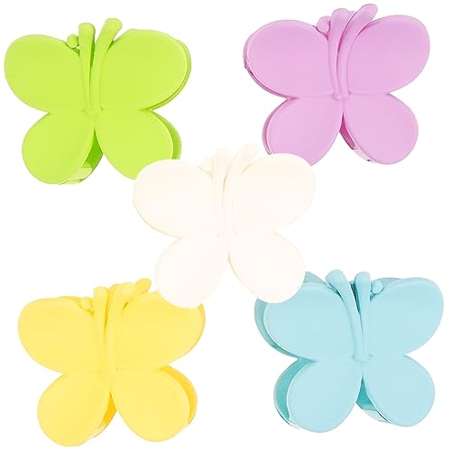 LIFKOME 5 Stück Teiliges Kleine Schmetterling Haarklammern aus Robustem Material für Frauen und Teenager Schmerzfreie Praktische Haarspangen für Dickes und für Alltag Party und Hochzeit von LIFKOME