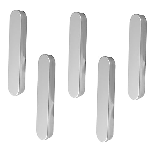 LIFKOME 5 Stück Teiliges Metall Stiftboxen Rechteckige Halter für Kugelschreiber Schreibgeräte und Geschenkverpackung Silber Robust und Langlebig für und Schule von LIFKOME