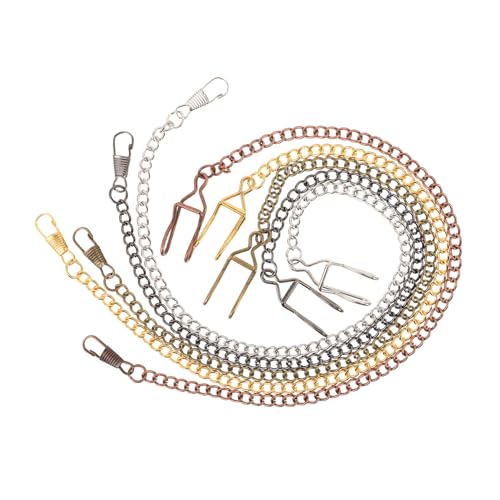 LIFKOME 5 Stück Teiliges Metall Taschenuhrkette für Herren Robuste Vintage Kettenlinks Einfache Befestigung Modische Accessoires für Weste und Hose bei Hochzeit Business Freizeit LIFKOME 5 Stück Teiliges Metall Taschenuhrkette für Herren Robuste Vintage Kettenlinks Einfache Befestigung Modische Accessoires für Weste und Hose bei Hochzeit Business Freizeit von LIFKOME