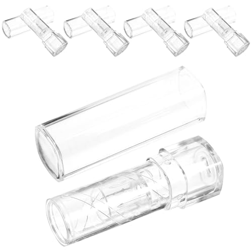 LIFKOME 5 Stück Transparente Leere Lippenbalsambehälter Tragbare Lippenstift dosen Wiederbefüllbare Lippenpflege tubes für Damen Kompakt und DIY freundlich Praktisches Make up Zubehör von LIFKOME